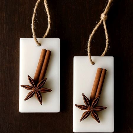 Handcrafted Cinnamon Soy Wax Rectangle Sachet Set of 2